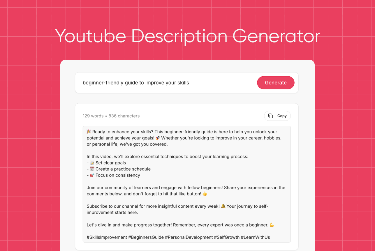 Youtube Tag Generator