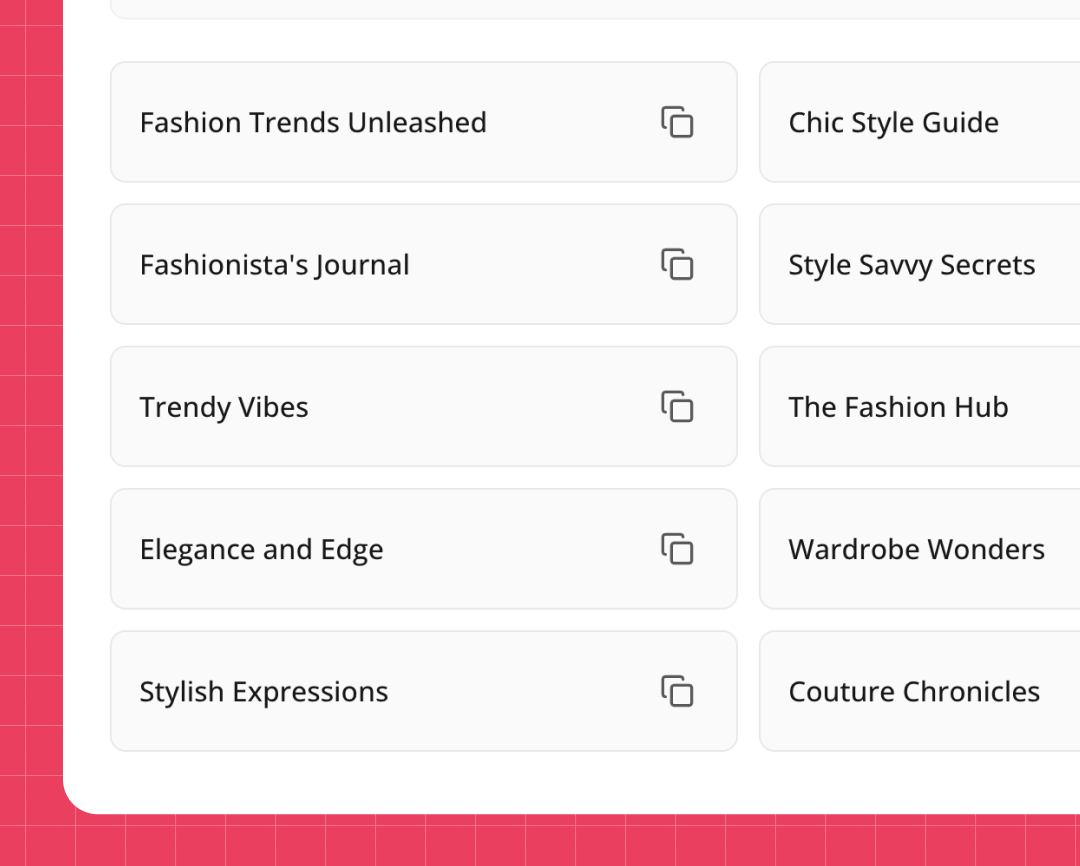 YouTube Name Generator