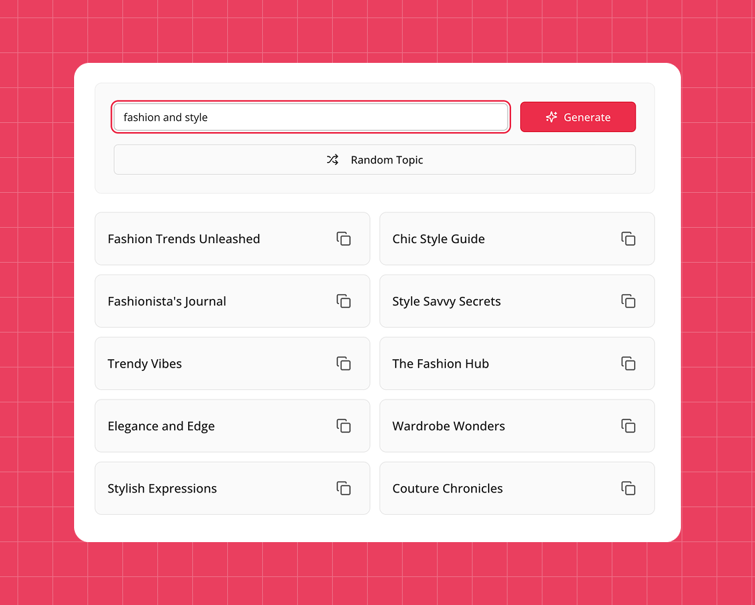 YouTube Name Generator