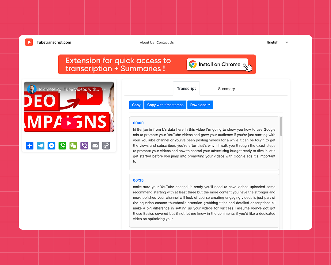 YouTube Video Summarizer