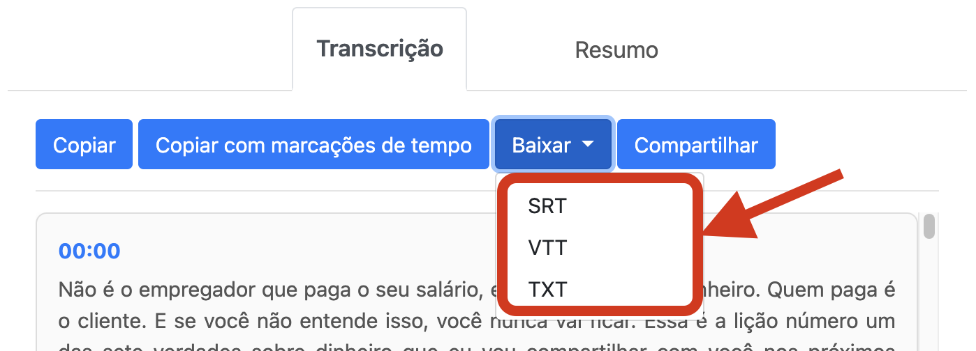 Como converter um vídeo do YouTube em texto online