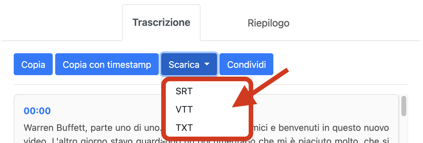 Come convertire un video YouTube in testo online
