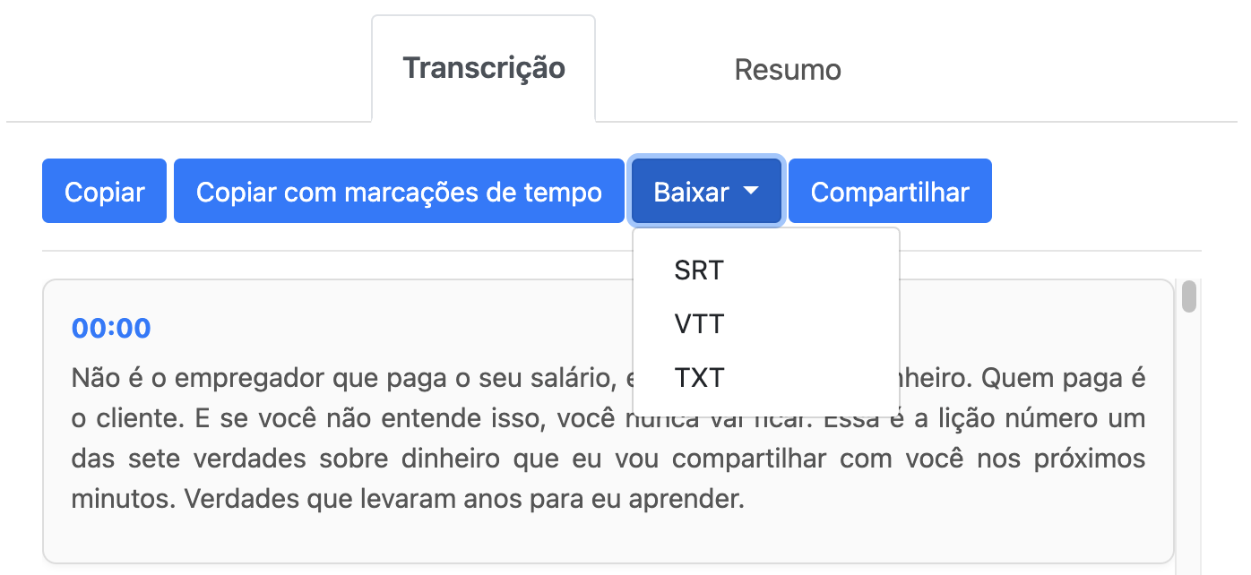 Como converter um vídeo do YouTube em texto online